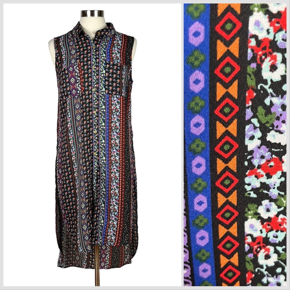 New Look Floral Button Front Dress or Long Top